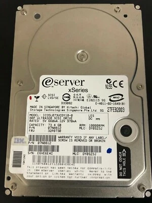 IBM 32P0730 73GB 10K 3.5" SCSI HDD – Enterprise Server Hard Drive W/O Tray - Image 1 of 2