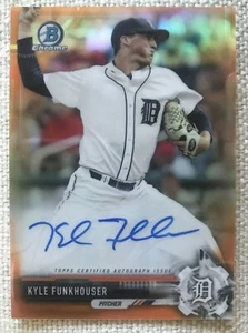 Kyle Funkhouser Autograph # 01/25 Orange Refractor 2017 Bowman Chrome 1 of 25 !!! - Bild 1 von 5