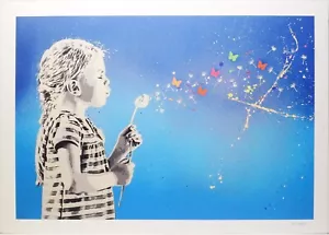 Serigraphy Serigrafia Glicee Print Paper ALESSIO-B " Blow Blu Sky" con autentica - Foto 1 di 5