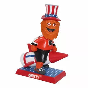 Gritty Philadelphia Flyers 4th of July Orange Jersey Bobblehead Numbered to 243 - Picture 1 of 1