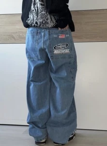 southpole jeans baggy Blue Vintage Big Logo 32  Sk8 Rappants - Picture 1 of 7