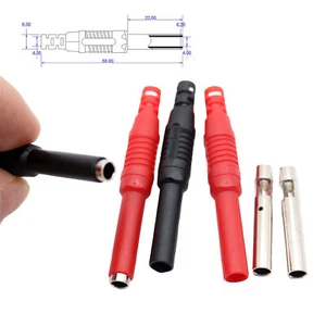 100x 4mm Banana Female Jack Solder for Seal Insulated Stackable Banana Plug B&R - Picture 1 of 8
