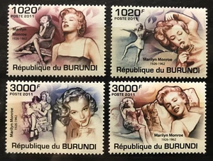 Burundi - Marilyn Monroe American Hollywood Actress - stamps MNH - Alb.9 - Picture 1 of 1