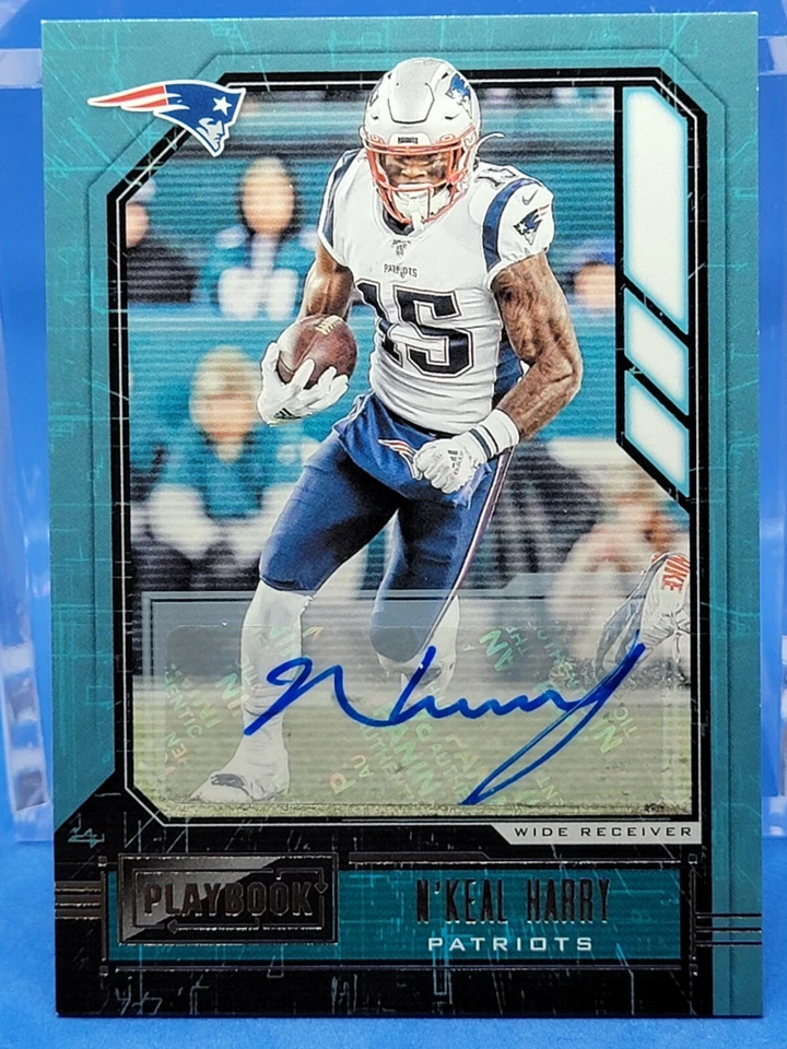 2020 Panini Playbook N'Keal Harry Base Auto Autograph Patriots New England Pats - Image 1 of 2