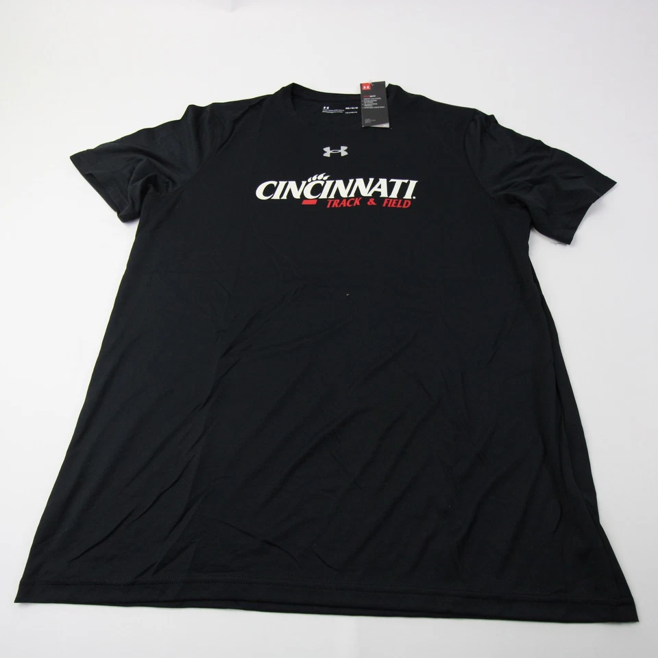 Cincinnati Bearcats Under Armour HeatGear Short Sleeve Shirt Men's Black New - Image 1 of 1