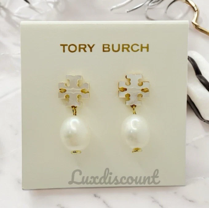 PENDIENTES COLGANTES KIRA MADREPERLA/PERLA CULTIVADA TORY BURCH. VENTA AL POR MENOR $150 Foto 1 de 4