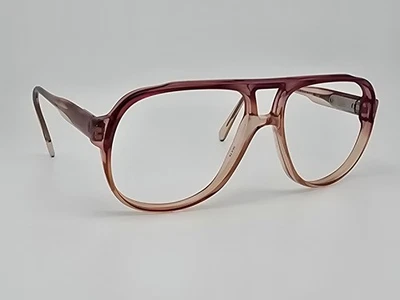 Safilo Elasta 1048 1136 Pink Fade Aviator Eyeglasses Frame w/ Flexhinge Italy - Image 1 of 4