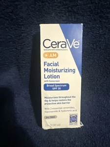 CeraVe AM Face Moisturizer with Broad Spectrum Protection, SPF 30, (3 fl oz) - Picture 1 of 6