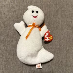 TY Beanie Baby SPOOKY the Ghost Halloween Plush Toy Collectible Fun - Picture 1 of 7