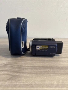 Sony Handycam DCR-SR47 Blue Digital Video Camera Camcorder 60x Zoom 60GB -Tested - Picture 1 of 11