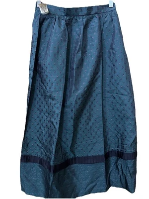 Falda Vintage SUSAN BRISTOL Mujer Talla 8 Verde Midi Floral Retro Años 80 Modesta $148 Foto 1 de 4