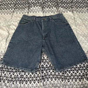 Vintage Mens Wrangler Jorts Jean Denim Shorts Baggy Relaxed 36 Reg 90s y2k - Picture 1 of 9