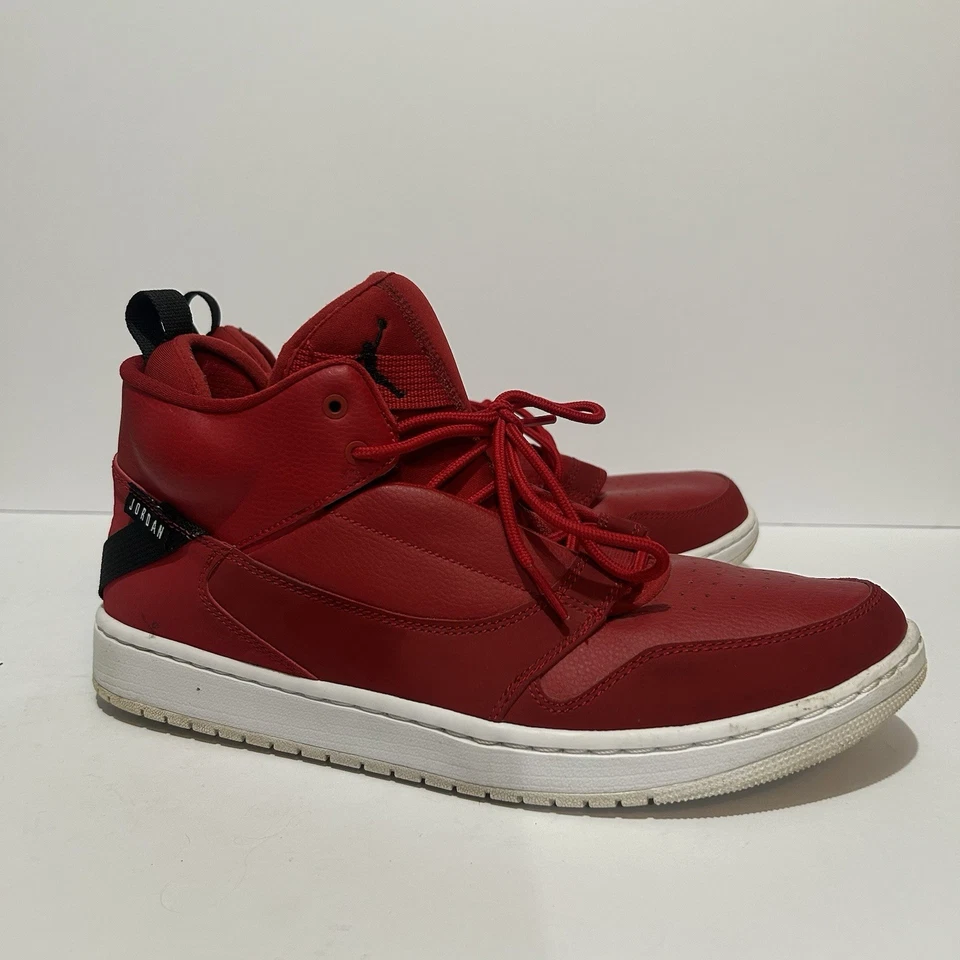 Nike Air Jordan Fadeaway Gimnasio Gamuza Rojo/Negro Zapatos AO1329 600 Para hombres EE. UU. Talla 12 Foto 1 de 4