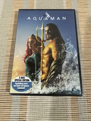 Aquaman DVD 2 Disc Special Edition Sealed! 1 Hour+ Bonus Content Amber Heard Foto 1 de 2