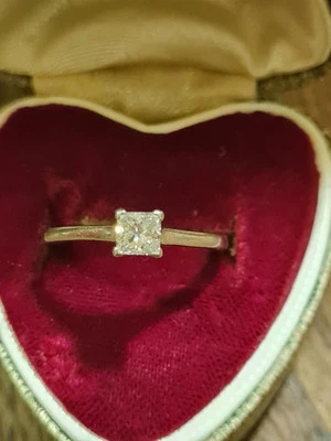 Palladium Diamond Solitaire Ring - Image 1 of 3