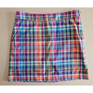 EUC RALPH LAUREN GOLF Damen Baumwolle kariert adretter Rock Shorts Skort 2 - Bild 1 von 9