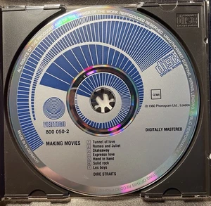 DIRE STRAITS Making Movies CD TARGET ERA West Germany BLUE SWIRL Vertigo 1982 - Picture 1 of 4