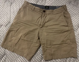 J CREW Herren 29 x 9 Shorts khaki hellbraun Chino Baumwolle Freizeit *LESEN* kostenloser Versand - Bild 1 von 15