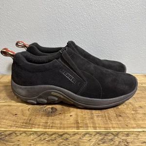 Merrell Jungle Moc Slip On Shoes Loafers Suede Black Men’s Sz US 10.5 EUC - Picture 1 of 10