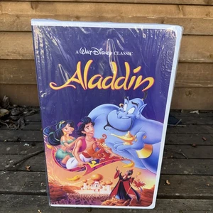 Disney VHS Silk Touch Throw Blanket 50x70 Collectible Sam’s Aladdin “Unopened!” - Picture 1 of 7