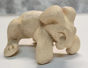 Goose Creek Resin White Rabbit/Bunny Etched Figure Halloween Folk Art Carving - Picture 1 of 15