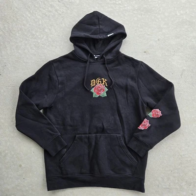 DGK Guadalupe Black Hoodie Embroidered Virgin Mary Skate Streetwear Pullover Med - Image 1 of 4