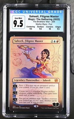 SAHEELI, FILIGREE MASTER The Brothers' War Borderless Foil CGC 9.5 Q+ MTG - Image 1 of 2