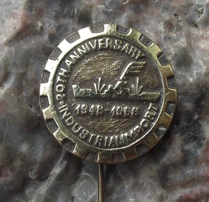 1968 Bulgaria Industrial Export Post World War 2 Supply Ship Pin Badge - Picture 1 of 2