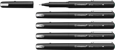 Premium-Fineliner - STABILO dr!ver - 5er Pack - grün Fineliner Stift F - Bild 1 von 4