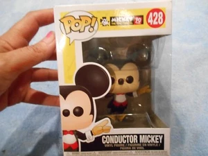 NEW POP FUNKO Conductor Mickey Mouse Celebrating 90 Years #428 - Picture 1 of 4