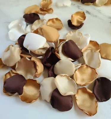 100 Pétalos de Rosa Boho Neutro Beige Flor Pétalos Otoño Occidental Boda Decoración I Do Foto 1 de 4