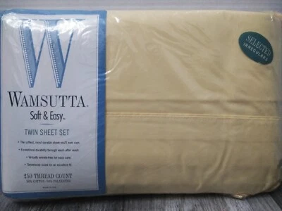 NOS Wamsutta Twin sheet set 250 Thread Count Soft & Easy ''SUNRISE'' MADE IN USA - Image 1 of 4