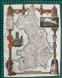 1841 Antique Map; Cambridgeshire by Thomas Moule - Picture 1 of 4