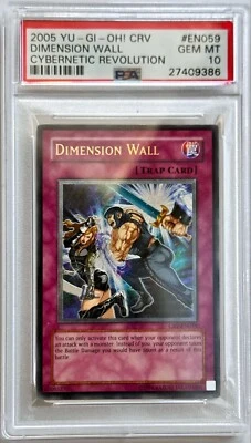 Yu-Gi-Oh! PSA 10 GEM-MT 'Dimension Wall' CRV-EN059 ~ULTIMATE RARE~ ONLY 1 - Image 1 of 3