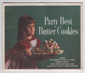Pillsbury Biscotti al Burro PARTY BEST Vintage Ricettario Prodotto Inserto Farina - Foto 1 di 2