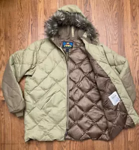 EDDIE BAUER 1943 Geddes Parka Mens XXL TALL Goose Down 650 FIL Coat Jacket Y2K - Picture 1 of 24