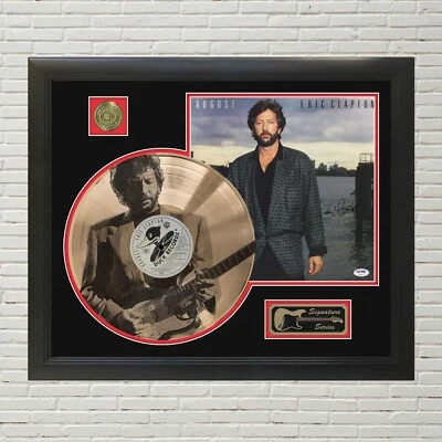 Eric Clapton August Custom Etched Reproduction Signed LP Display - Image 1 of 4
