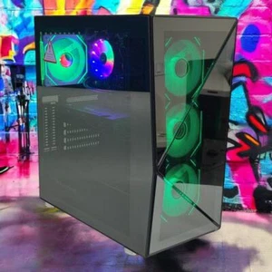 Custom ARGB Gaming Desktop Computer i7 PC 32GB DDR4 1TB SSD RTX 4060 Win11 - Picture 1 of 21