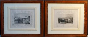 1830 GREENWICH PARK - HENLEY OXON- COPPIA INCISIONI CON CORNICE- PAESAGGIO - Bild 1 von 10