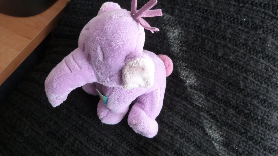 peluche doudou lumpy nicotoy disney mauve rose violet - Photo 1/4