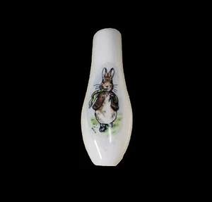 1 x Classic White Ceramic Bathroom / Light / Shower Pull Peter Rabbit Design - Picture 1 of 3