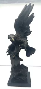 Stunning & Detailed Bronze Eagle Sculpture by A. Thorburn 1860-1935 18" tall - Picture 1 of 11