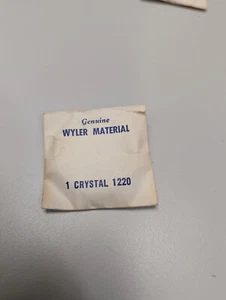 Genuine original nos Wyler swiss crystal 1220 acrylic 30.6mm divers - Imagen 1 de 3