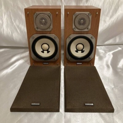 YAMAHA NS-10MM Mini Matching Pair Studio Monitor Speaker Cherrywood Good  - Image 1 of 4