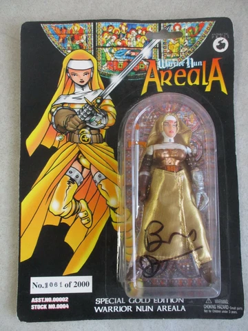 SEALED MOC VTG 1997 SPECIAL GOLD WARRIOR NUN AREALA SIGNED BY BEN DUNN Cover