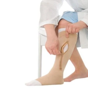 Jobst Ulcer Care Knee High With Zipper and Liner - Picture 1 of 2
