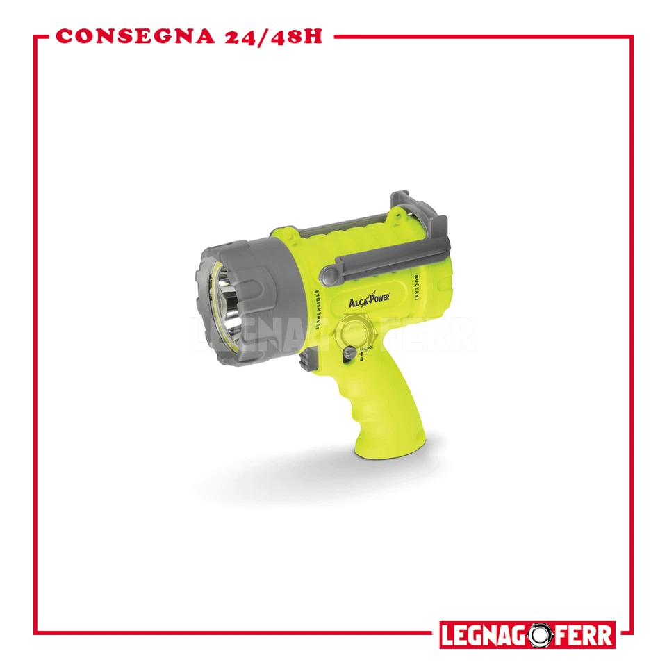 Torcia LED Regolabile Ricaricabile IP67 Galleggiante 1400lm AlcaPower FL05 - Immagine 1 di 1