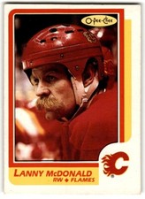 1986-87 O-Pee-Chee Lanny McDonald #8 Calgary Flames