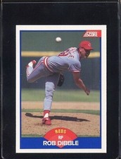 1989 SCORE #618 ROB DIBBLE ROOKIE RC CINCINNATI REDS 