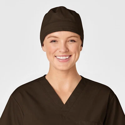 Wink WonderWORK Unisex Tie Back Solid Scrub Cap | 400 - Image 1 of 4